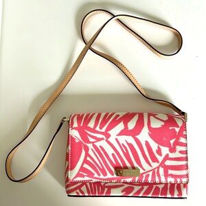 Kate Spade Pink and White Mini Bag